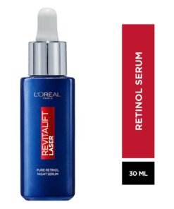 L'OREAL PARIS Pure Retinol Night Serum, Revitalift Laser Face Serum, Deep Anti-Wrinkle Serum, 30ml