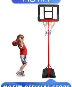 Motim Teens Outdoor Basketball Stand Portable Basketball Hoop for Kids Youth Outside Backyard & Driveway