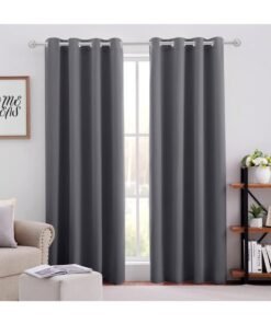 KYD 1 Panel Blackout Curtains,Darkening Curtains Decorative Thread Foil Blackout Curtains, Thermal Insulated Room Darkening Curtains for Bedroom Living Room 214x132 cm