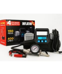 SUNRISE Air Compressor 12V for Car Tire Inflating 150 PSI, 400 LPM, Heavy Duty Tire Inflator, Overload Protection, 7m Rubber Hose, Portable Inflator for Cars, Trucks, SUVs, Bikes