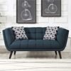 KUSTOMDECO Upholstered Fabric Loveseat - Custom Upholstered Sofa for Living Room, Elegant Design with Premium Comfort