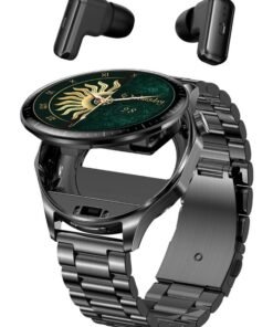 RollsTimi  Smart Watch with Earbuds,Business Watch,2 in 1 TWS Smartwatches,1.43" Colorful AMOLED Display Smartwatch for Android iOS,Waterproof Fitness Tracker Long Time Standby Watch T98 Black