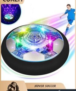 Cuken Hover Soccer Toy, Rechargeable Floating Soccer Ball with Led Lights and Foam Cushion, New Soccer Toys for Indoor Use, Best Gift for Children's Soccer Toys