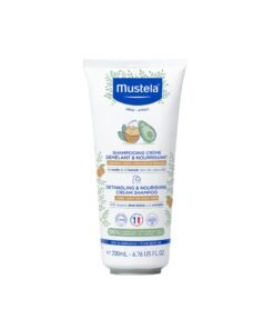 Mustela Natural Shea Butter And Avocado Detangling And Nourishing Cream Shampoo