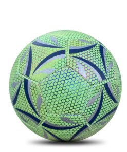 Football for Games Training Night Soccer Ball Glowing in The Dark Light Up Reflective with Camera Flash Reflects Light Toy Gifts for Boy Men