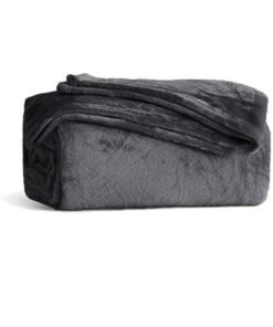 Noon East Lightweight Summer Blanket King Size 310 GSM Extra Soft Fleece All Season Blanket Bed And Sofa Throw Grey 220 x 230cm