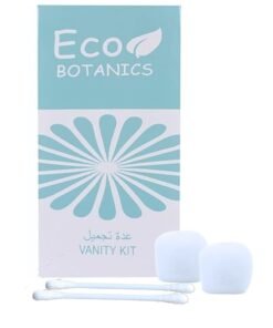 Eco Botanics 200-Piece Vanity Kit – Travel-Friendly Cotton Pads & Swabs for Personal Care