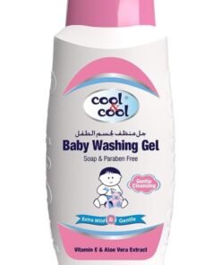 Cool & Cool Vitamin-E And Aloe Vera Extract With Extra Mild Formula Baby Washing Gel- 250ML Head To Toe Baby Bath, Dye Free, Tear Free, Alcohol Free, Paraben-Free,