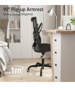 PENG GENERAL Ergonomic Office Chair, Desk Chair Breathable Mesh Office Chair Black