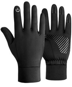 SOLARAE Waterproof Touchscreen Winter Cycling Gloves, Thermal Windproof Anti-Slip Sports Gloves for Running, Driving, and Hiking (Size L) - Perfect for Cold Weather Activities!