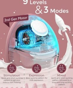 Alternative view of Momcozy Breast Pump Hands-Free Mobile Style | M6, Wearable Breastfeeding Pump Ideal Rhythm for More Milk, DoubleFit Flange More Fit & Discreet with 3 Modes & 9 Levels