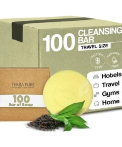 Terra Pure Boxed Bar Soap, Travel Size Hotel Amenities, 1 oz (Pack of 100)