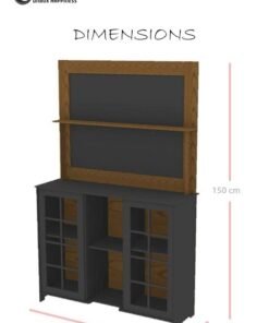 Eworld Large DIY Coffee and Corner Table with Multiple Shelves for Kitchen