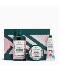 THE BODY SHOP British Rose Essentials Gift Set – Shower Gel (250 Ml) And Body Yogurt (200 Ml) And Hand Cream (30 Ml) – Fresh Rose-Petal Fragrance, Gentle Daily Cleanse And Fast-Absorbing Hydration For Soft, Glowing Skin