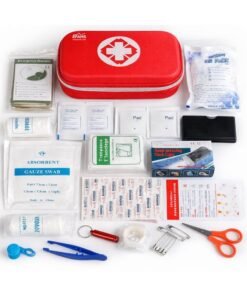 EFAHS First Aid Kit,165 Pcs Travel Emergency Survival Kits Portable Outdoor Survival Disaster Earthquake Emergency Bags Big Capacity Home Car Garage Travel USE