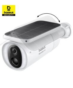 Baseus Outdoor Solar Security Camera Solocam S1 Wireless, 2K HD Resolution, 145° Ultra-Wide Viewing Angle, 8GB Built-in Storage, Enhanced Color Night Vision, Continuous Solar Power, No Subscription Required, Smart App Control, Waterproof & Weatherproof