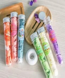 TAPUJI Travel Paper Soap Sheets - 2PCS Flower Design in Tube, Portable Hand Wash Soap for Camping, Hiking, Office & Travel