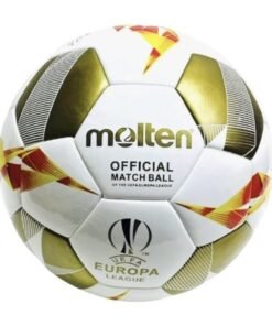 Molten UEFA Europa League Football - Size 5 Gold White