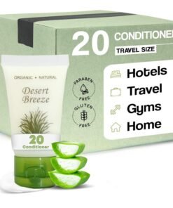 Desert Breeze Conditioner, Travel Size Hotel Toiletries, 1 oz. Flip Cap (Case of 20)