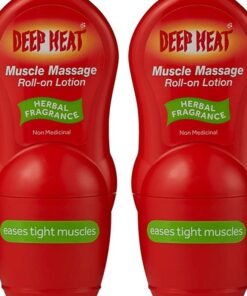 DEEP HEAT Muscle Massage Roll-On Lotion 50Ml (Pack of 2)