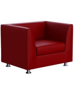 Mahmayi 679 Single Seater PU Sofa - Maroon