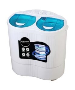 Krome Semi-Automatic Twin Tub Washing Machine | 2.5kg Wash Capacity & 2.0kg Spin Capacity | 3-Knob Control | Ideal for Homes, Hostels & Kitchens | KR-WMTT250W 2.5 kg KR-WMTT250W white