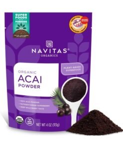 Navitas Organic Acai Powder, Plant-Based Superfood, 4 oz