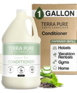 Terra Pure Green Tea Hotel Conditioner 1 Gallon for Hospitality Vacation Rentals to Refill Dispensers Single Gallon