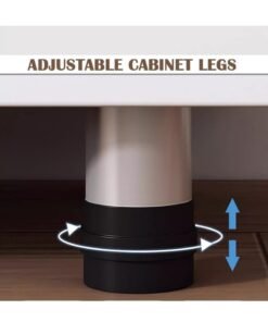 TV Cabinet Morden TV Table Glass Desktop TV Stand with Drawers and Open Storage for Office Living Room Bedroom - Image 4