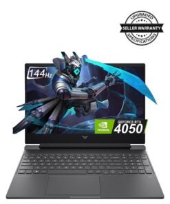 HP (Upgraded Version) Victus Gaming Laptop 15.6 inch, Intel Core i5-13420H Processor, 16GB DDR4 RAM,512GB SSD,15.6" FHD IPS 144Hz, 250 Nits, NVIDIA RTX 4050 6GB Graphics, Backlit Keyboard,Windows 11 Home  Mica English Mica Black (Upgraded Version)
