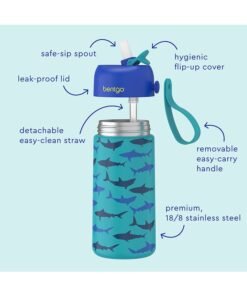 Alternative view of Bentgo Stainless Steel Insulated Watter Bottle 413 ml -  Shark