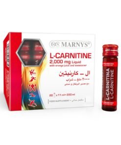 Marnys L-Carnitine 2000 mg - Liquid Fat Burner - Weight Loss Support - Muscle Recovery - Boosts Physical Performance & Metabolism - 20 Drinkable Vials