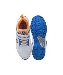 SG Cricket Shoes Century 6.0 Edition White/Royal Blue/Orange Size 7 (UK), Size 41 (Euro)
