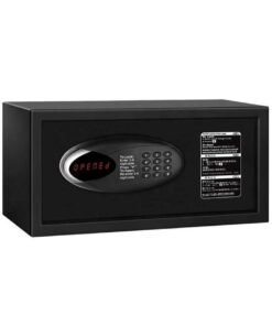 Hotel Safe Box, Large Steel Strongbox with Hotel Style Digital Lock and Key for Home Office Business, Protect Money Laptop Jewelry A4 Documents