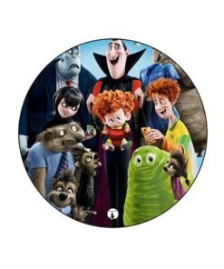 RKN Hotel Transylvania Printed Mouse Pad Round  Multicolour