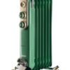 Ariete 7 Fins Vintage Oil Radiator Heater 1500 W 837/04 Green