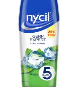 NYCIL Germ Expert Cool Herbal Prickly Heat Powder 187.5g fast relief from prickly heat and skin irritation.