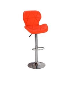 PU Genuine Leather Fashionable Bar Chairs, Counter Stool,  European-Style Front Desk Chairs, Modern And Simple Leather Rotating Bar Stools, Adjustable Height With 360° , Wide Seat Surface, High Stool Bar Counter Chair (1 Piece)