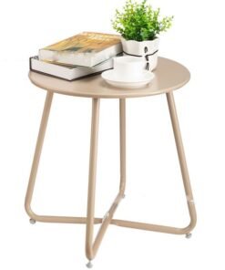 NKX Nordic Style Iron Round Table Nightstand Sofa Table Furniture