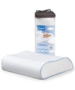 Comforto Wave Blue Piping Memory Foam Pillow 60x40x13-11 cm