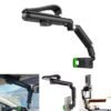 ELTRAZONE Car Phone Holder Mount Multifunctional Cell Phone Stand HIYITKS Universal Adjustable Arm Cradles Car Holder Mount Phone Car Clip Mount for Sun Visor Rearview Mirror Steering Wheel (Green)