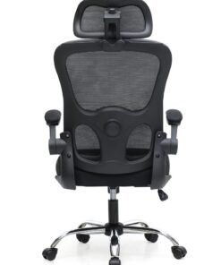 Multi Home Furniture Ergonomic Mesh Computer Desk Chair MH-6038-Black For Office And Gaming With Headrest Back Comfort and Lumbar Support - Image 3