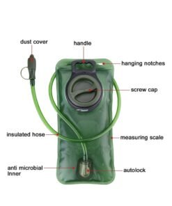 Cool Baby Style Hydration Bladder Water Reservoir 2L with Hydration Pack Cleaning Kit Tube Insulator Bite Valve Cover - Image 4