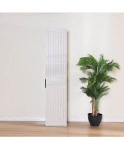 DANUBE HOME Defne 50cm Right Wardrobe - Cream/Black