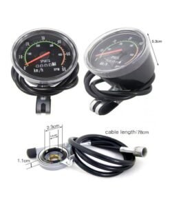 Goolsky Bike Speedometer,Mechanical ycle Computer Bike Speedometer Odometer Cycling Stopwatch Cyclocomputer - Image 3