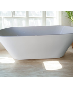 Farah Acrylic Bathtub – 180×80 cm – White Glossy