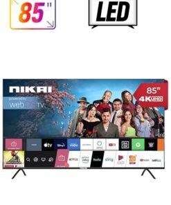 NIKAI 85 Inch UHD LED WebOS Smart Tv Platinum Series, Magic Remote, Cinema Screen Design 4K Ultra HDR, Dolby Audio, Smart Voice Control, Apps YouTube, Netflix, Shahid, 60Hz, 2 Year Warranty - NIK85MEU4STN Black