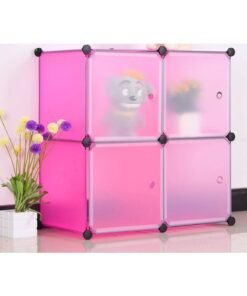 DubaiGallery Folding wardrobe slide wardrobe one room wardrobe portable folding wardrobe cabinet plastic space saving bedroom organizer shelf furniture 4 Cabinet