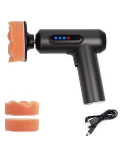 Portable Cordless Car Scratch Remover Polisher Kit, Mini Rechargeable Buffer for Paint Repair, Waxing & Buffing with 3 Buffing Pads, Effective Battery-Powered Solution for Car Care.