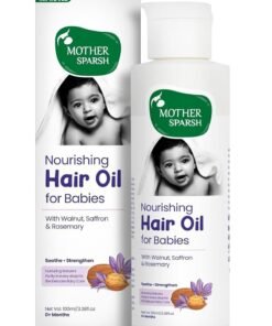 Mother Sparsh Ayurvedic Baby Hair Oil with 21 Herbs and Oils for Babys Tender Scalp and Hair 100 ML